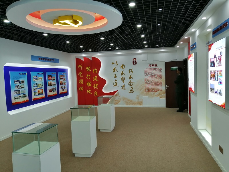 区人武部荣誉室改造布展竣工