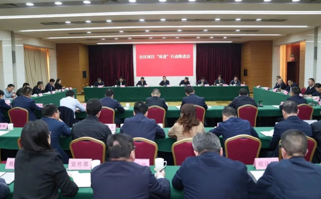 全区项目“双进”行动推进会召开