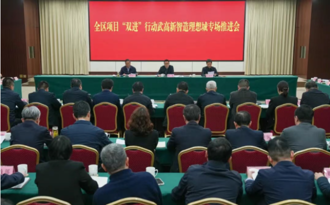 全区项目“双进”行动武高新智造理想城专场推进会召开